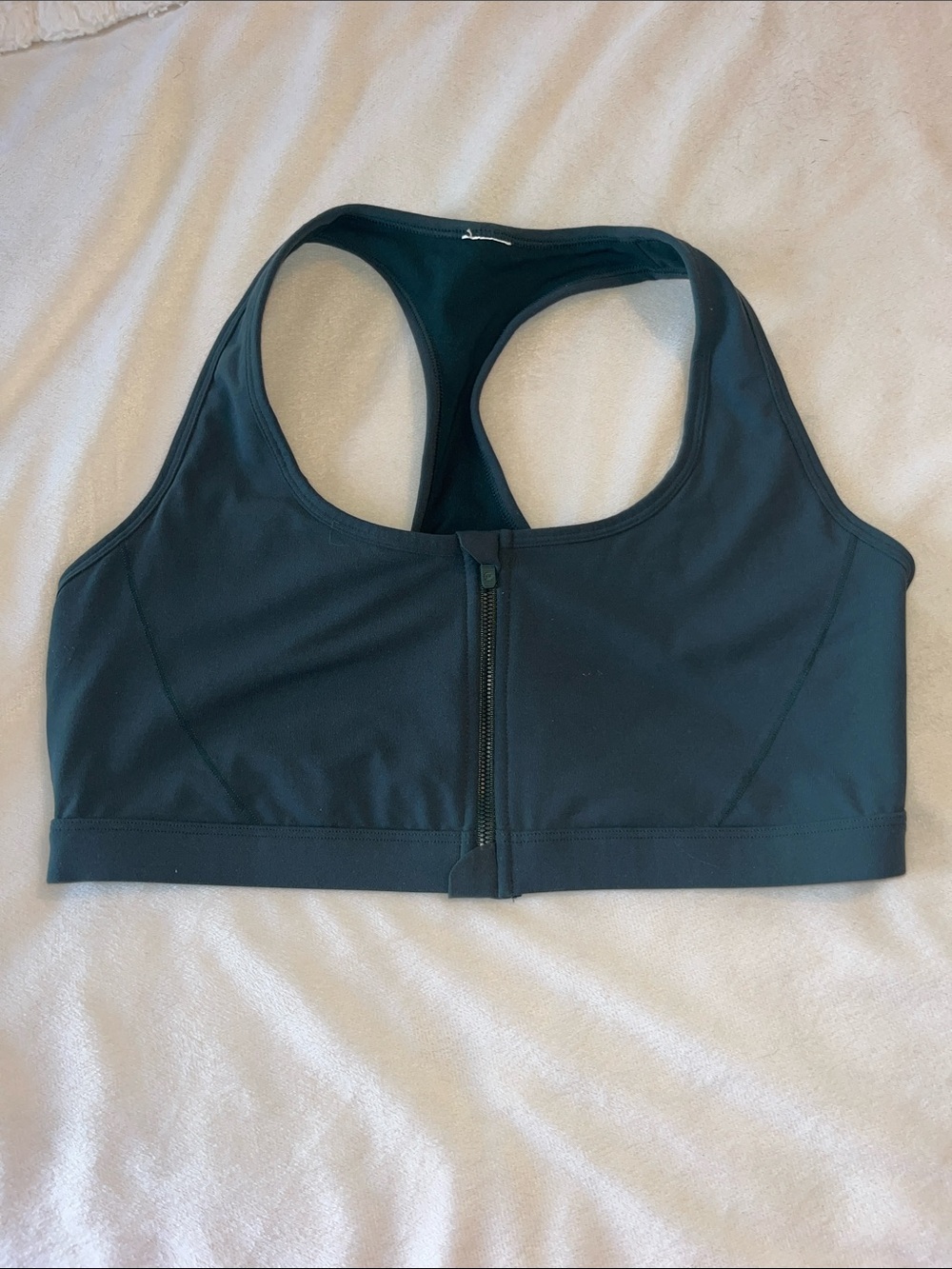 Women’s Fabletics Front-Zip Racerback Sports Bra